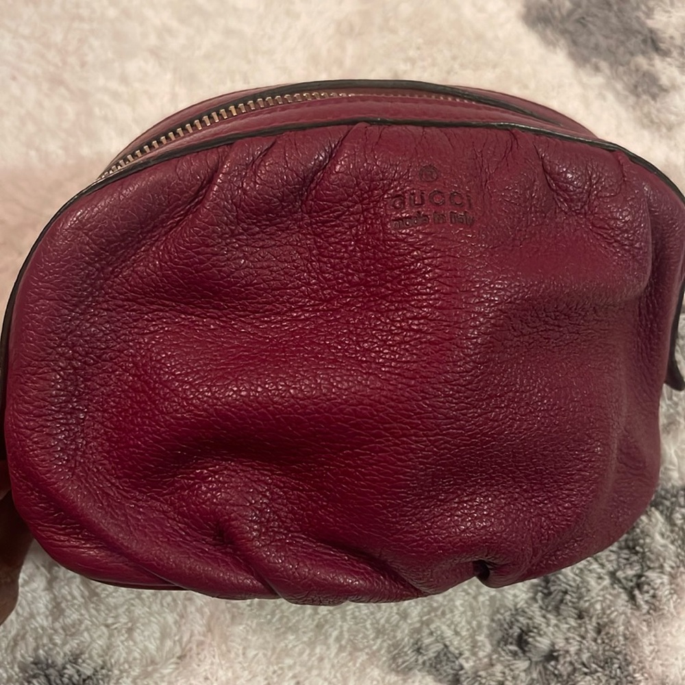 Gucci cosmetic pouch.